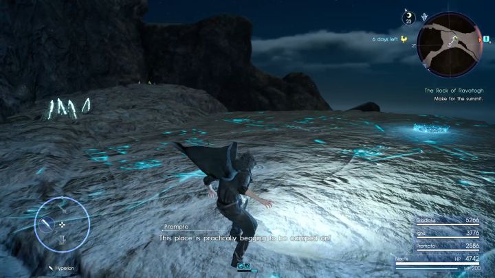 Use the opportunity to set up a camp. - Rock of Ravatogh | Optional dungeons - Optional dungeons - Final Fantasy XV Game Guide