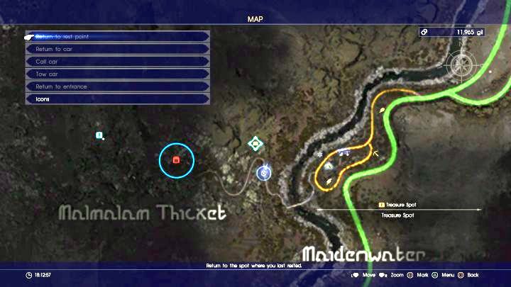 The entrance to the Malmalam Thicket. - Malmalam Thicket | Optional dungeons - Optional dungeons - Final Fantasy XV Game Guide