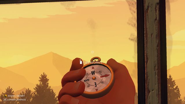By rolling the mouse over a given event/object, you can report on it when the radio icon appears next to the name. - Day 1 - Walkthrough - Firewatch - Game Guide and Walkthrough