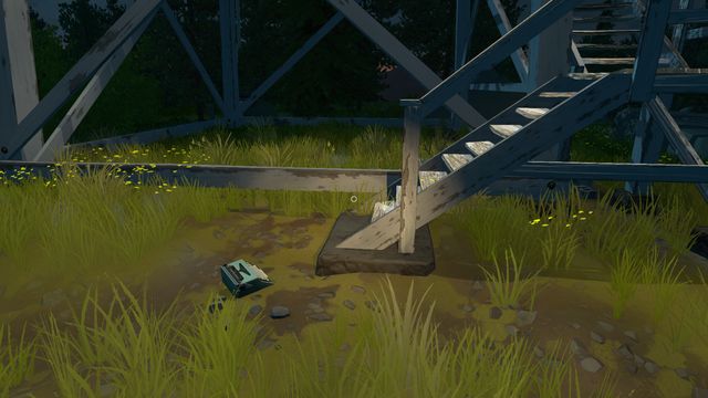 Pick up the machine and carry it inside. Then, report on the act of vandalism. - Day 1 - Walkthrough - Firewatch - Game Guide and Walkthrough