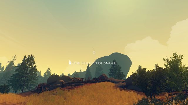 Note: You can spot the billowing smoke beforehand, around CACHE 241 - Day 2 - Walkthrough - Firewatch - Game Guide and Walkthrough