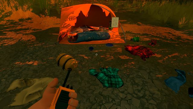 Finally, you end the day by reporting on the notes left by the teenagers. - Day 2 - Walkthrough - Firewatch - Game Guide and Walkthrough