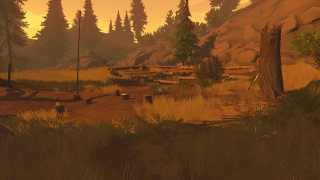 Collect the axe stuck in the tree trunk. - Day 76 - Walkthrough - Firewatch - Game Guide and Walkthrough