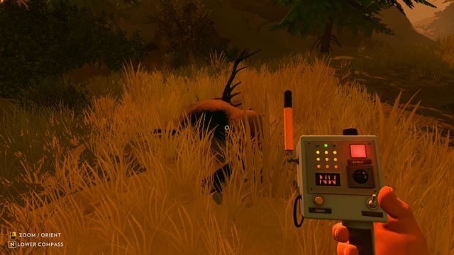 Note: If, instead of to the cave, you go North for a moment towards communications lines, your receiver should detect the signal - Day 78 - Walkthrough - Firewatch - Game Guide and Walkthrough