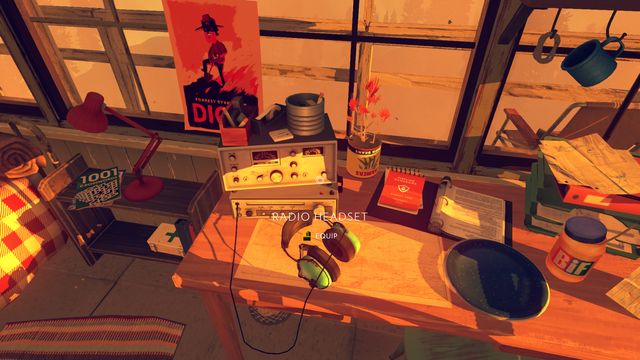 In Delilahs tower, approach the table and pick up the earphones from the table. - Day 79 - Walkthrough - Firewatch - Game Guide and Walkthrough