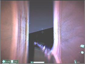 Go left, crouch, pull out your particle weapon and zoom in - [Interval 08-A] Urban Decay - First Encounter Assault Recon - Game Guide and Walkthrough