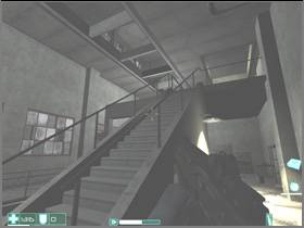 Keep going forward - as soon as the pane falls out, there'll be two assassins running into you - [Interval 08-B] Point of Entry - First Encounter Assault Recon - Game Guide and Walkthrough