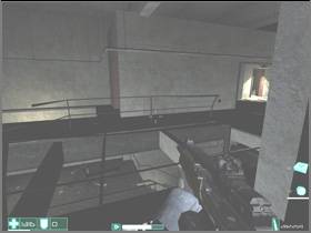 Go up the stairs and enter the room - [Interval 08-B] Point of Entry - First Encounter Assault Recon - Game Guide and Walkthrough