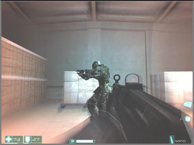 Here, you can sneak and try out the blows on him - normal (right mouse click), slide (RMB + crouch + forward) or bicycle (RMB + jump + forward) - [Interval 02] First Encounter - First Encounter Assault Recon - Game Guide and Walkthrough