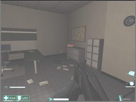 Go right, to the two panes - break one of them down and jump out - [Interval 04-B] Watchers - First Encounter Assault Recon - Game Guide and Walkthrough