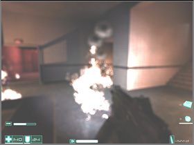 Approach the door, behind it you'll see a fire burning - [Interval 04-B] Watchers - First Encounter Assault Recon - Game Guide and Walkthrough