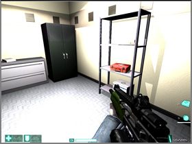 Go right, to the reception desk - [Interval 05-A] Bishop - First Encounter Assault Recon - Game Guide and Walkthrough