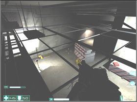 Jump on the barrel and the wooden shelves to get upstairs - [Interval 05-A] Bishop - First Encounter Assault Recon - Game Guide and Walkthrough