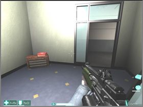 You need to get out through the window on the right to get at the cornice - [Interval 05-A] Bishop - First Encounter Assault Recon - Game Guide and Walkthrough