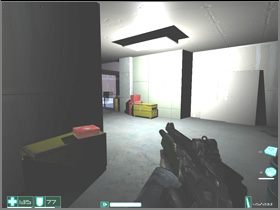 On the other side of the room there's also some equipment - a 10mm HV Penetrator and a Body Armor - [Interval 05-A] Bishop - First Encounter Assault Recon - Game Guide and Walkthrough