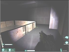 Follow the only available path, open the door on the left and take the Medkit, two AT-5 Proximity Mines and (if you use them) two RPL Sub-Machineguns - [Interval 05-A] Bishop - First Encounter Assault Recon - Game Guide and Walkthrough