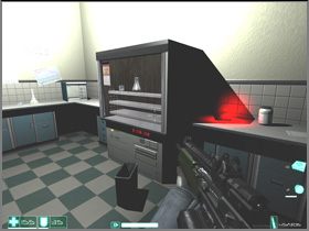 Even though there's a cannon over you, it won't be activated at once, only later - when you'll get in between this cannon and the second one - [Interval 06-B] Unauthorized Personnel - First Encounter Assault Recon - Game Guide and Walkthrough