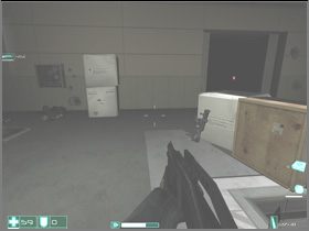 You can either throw a grenade inside, hide behind the pane on the right, which is in the open pathway you were asked to remember, or initiate the attack - [Interval 06-B] Unauthorized Personnel - First Encounter Assault Recon - Game Guide and Walkthrough