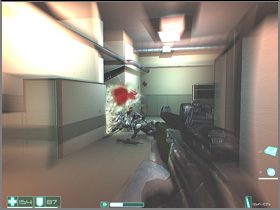 Next, jump over the rail and keep walking down the corridor with the office posts - [Interval 06-B] Unauthorized Personnel - First Encounter Assault Recon - Game Guide and Walkthrough