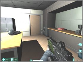 Two soldiers (left) are lurking in the room on the right - [Interval 06-C] Afterimage - First Encounter Assault Recon - Game Guide and Walkthrough