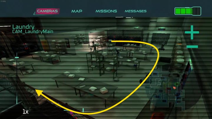 From the bathroom you will go to the storage and then to a large room with dozens of animatronics - FNAF SB: Find Freddy - walkthrough - Walkthrough - FNAF Security Breach Guide