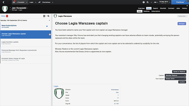   - First steps in a new club - Football Manager 2014 - Game Guide and Walkthrough