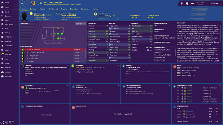 After reading the general report about the team, you should get to know the players who will try to follow your instructions on the pitch - Football Manager 2019: First steps in career - Football Manager 2019: Good start - Football Manager 2019 Guide and Tips