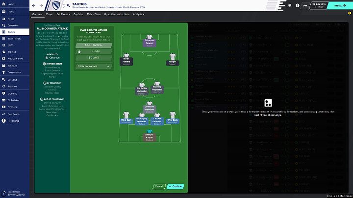 In Football Manager 2020 you can choose from a wide range of available formations, for example, 4-2-3-1 (4 defenders, 2 Central Midfielders, 1 attacking midfielder, 2 wingers, 1 striker), 4-4-2 (4 defenders, 4 Midfielders, 2 strikers, etc - Tactics | Football Manager 2020 - How to manage a club - Football Manager 2020 Guide