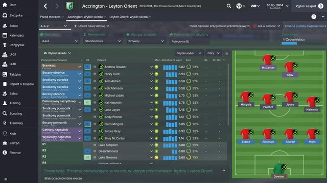 Team submitting screen is the last chance for you to change tactics or the starting eleven - Submitting team - Match preparations - Football Manager 2015 - Game Guide and Walkthrough