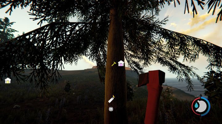 A tree falling on the ground. - The Forest: Crafting resources - Resources and equipment in The Forest - The Forest Game Guide