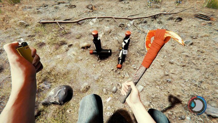 Booze lying on the ground. - The Forest: Crafting resources - Resources and equipment in The Forest - The Forest Game Guide