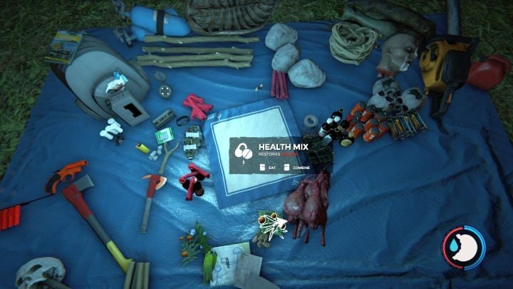 Creating healing items is crucial. - The Forest: Crafting items - Resources and equipment in The Forest - The Forest Game Guide