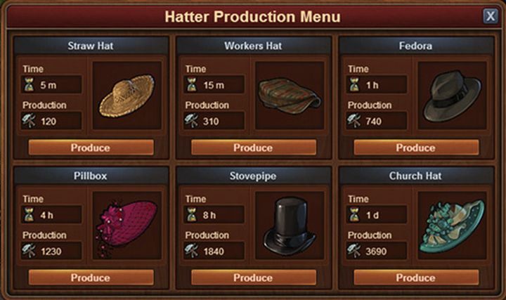 During the supply production you can choose from 6 different production options. - Coins and supplies | Gameplay Mechanics - Gameplay Mechanics - Forge of Empires Game Guide