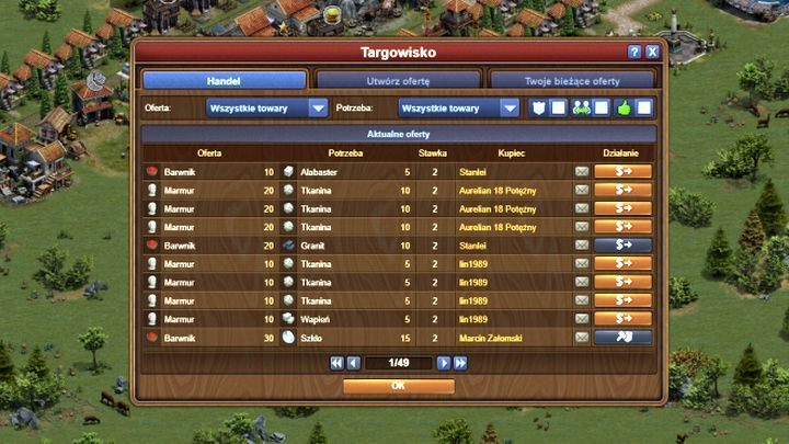 You can exchange goods on the Marketplace. - Goods in Forge of Empires - Basics - Forge of Empires Game Guide