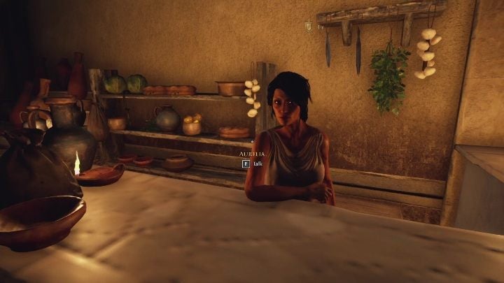 You can find the wine bottle without Aurelia's help, but it's worth talking to her - The Forgotten City: Quinctius - walkthrough - Part 4 - The Forgotten City Guide