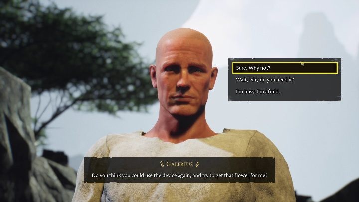 After a short conversation, the man will admit that he has a task for you - The forgotten city: Galerius and Equitia - how to start a romance? - FAQ - The Forgotten City Guide