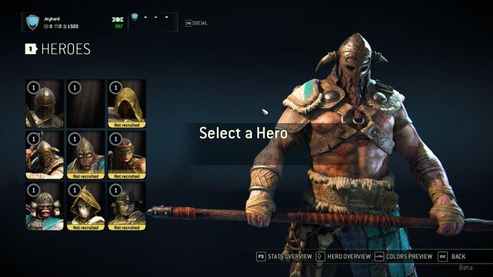 Drengr on the character screen - How to play Raider? - Vikings - For Honor Game Guide