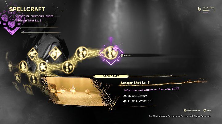 After entering the spell menu you can select a skill and check its Spellcraft Challenge - Forspoken: How to complete Spellcraft Challenges? - FAQ - Forspoken Guide