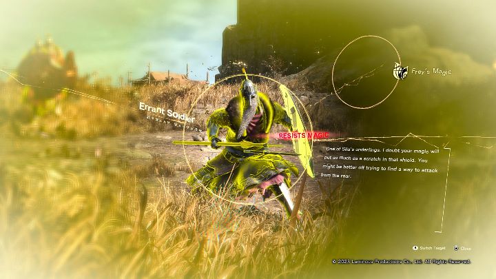 By locking the camera on an enemy (R3 by default - PS5) and using Cuff Scan on him, you can display information regarding that enemy and learn their strengths and weaknesses - Forspoken: Beginners Guide - Basics - Forspoken Guide