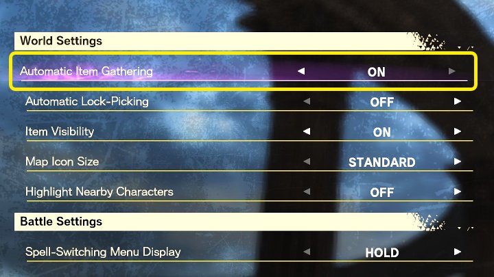 Autoloot can be enabled in the settings menu - Forspoken: Beginners Guide - Basics - Forspoken Guide
