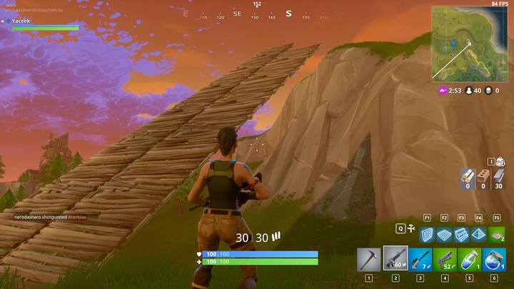 Sprint and build stairs on both sides to go above enemy positions fast. - Building for advanced players | How to win? - How to play and win? - Fortnite: Battle Royale Game Guide