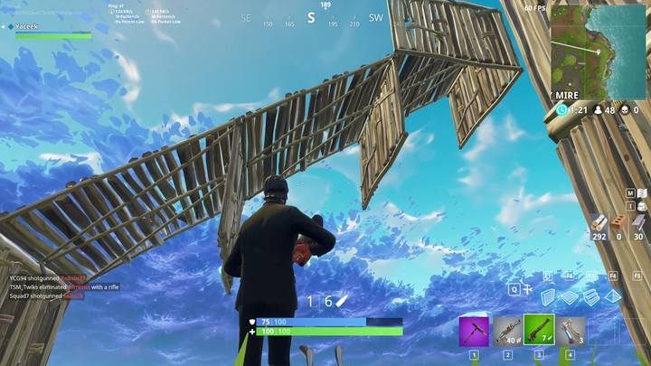 Another method for a chargé is building stairs and walls behind them - Building for advanced players | How to win? - How to play and win? - Fortnite: Battle Royale Game Guide