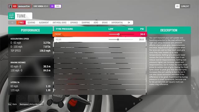 Tuning is a tedious process of adjusting installed parts to improve the performance of your car under specific conditions. The description on the right includes all the information regarding changes. - Upgrading and tuning cars in Forza Horizon 4 - Basics - Forza Horizon 4 Game Guide