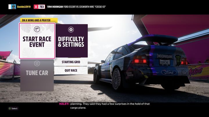 At the start of the race, you have the option to change the settings and the difficulty level - Forza Horizon 5: Earning credits - how to earn fast - Guide - Forza Horizon 5 Guide