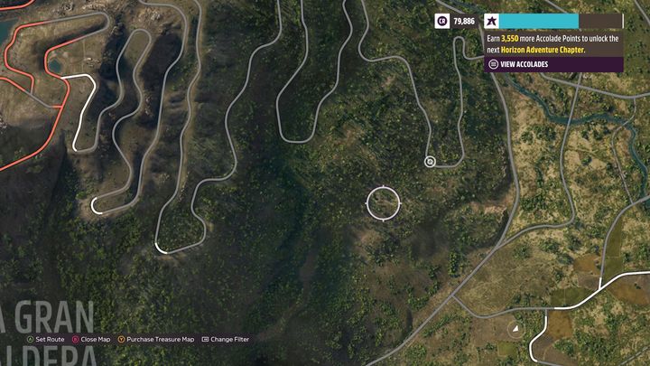 The barn find is near the La Gran Caldera volcano, this time to the east, deep in the forest - Forza Horizon 5: All Barn Finds - list - Guide - Forza Horizon 5 Guide