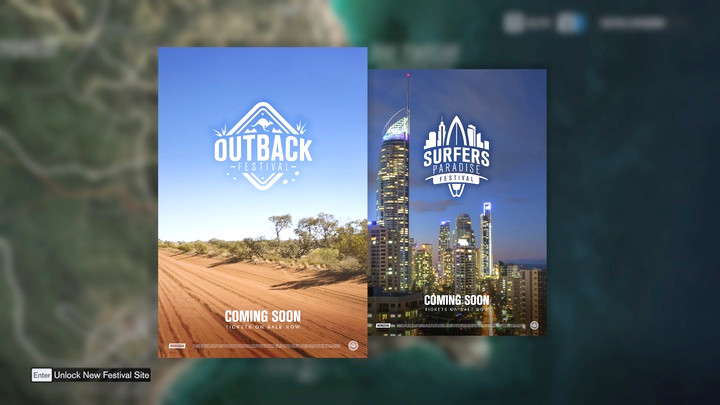 Festivals are unlocked as you progress in the game. - Festivals and Lineup - Gameplay basics - Forza Horizon 3 Game Guide