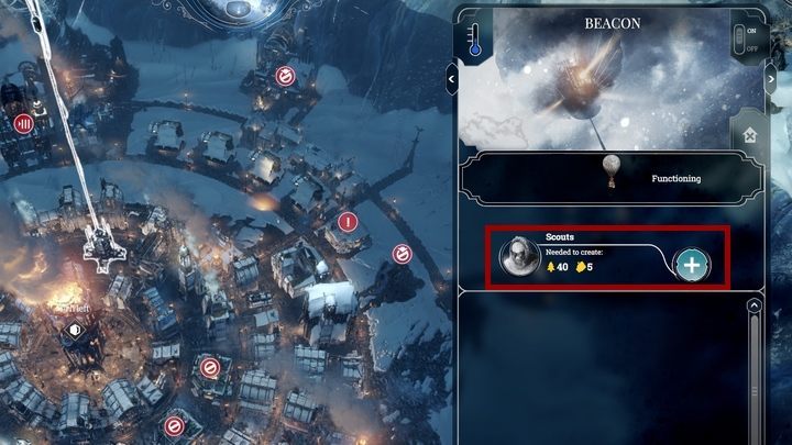 This unlocks the world map with markers - Expeditions | Basics - Basic tips - Frostpunk Game Guide