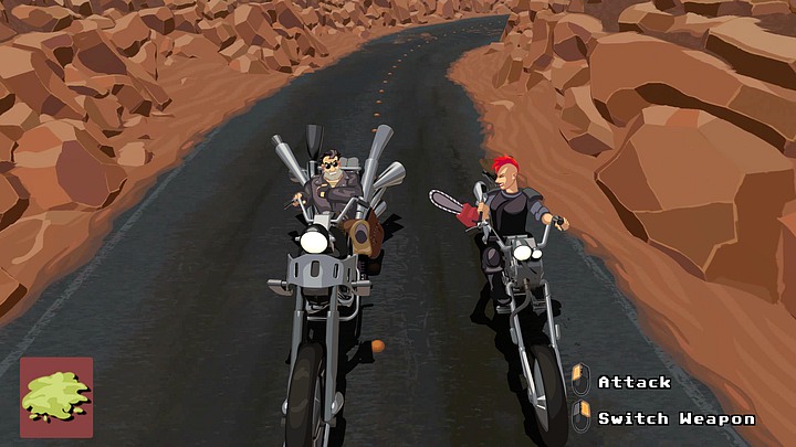 This cute lady has a very useful weapon. - Get the booster and goggles | Chapter Two Walkthrough - Chapter Two | Full Throttle Remastered Walkthrough - Full Throttle Remastered Game Guide