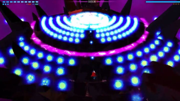 During this phase the enemy will summon blue projectiles all the time – you must destroy them by shooting them - How to defeat The Chain boss in Furi? - Walkthrough - Furi Game Guide