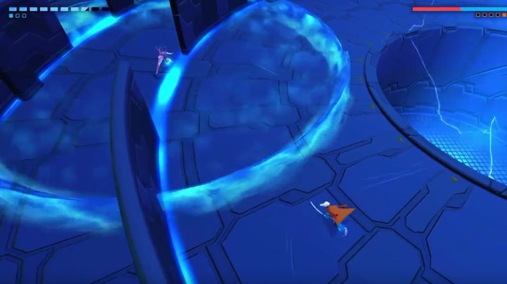 Your enemy will hide so you will have to search the entire arena - How to defeat The Strap boss in Furi? - Walkthrough - Furi Game Guide
